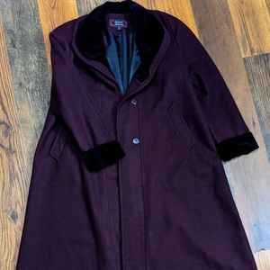 Deep purple vintage trench coat!